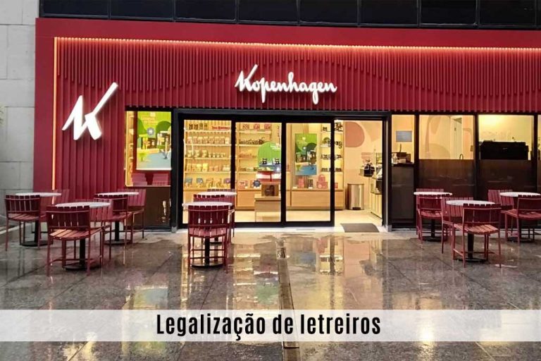 Legalização de letreiro em lojas KOPENHAGEN  nas cidades do Rio de Janeiro e São João de Meriti"